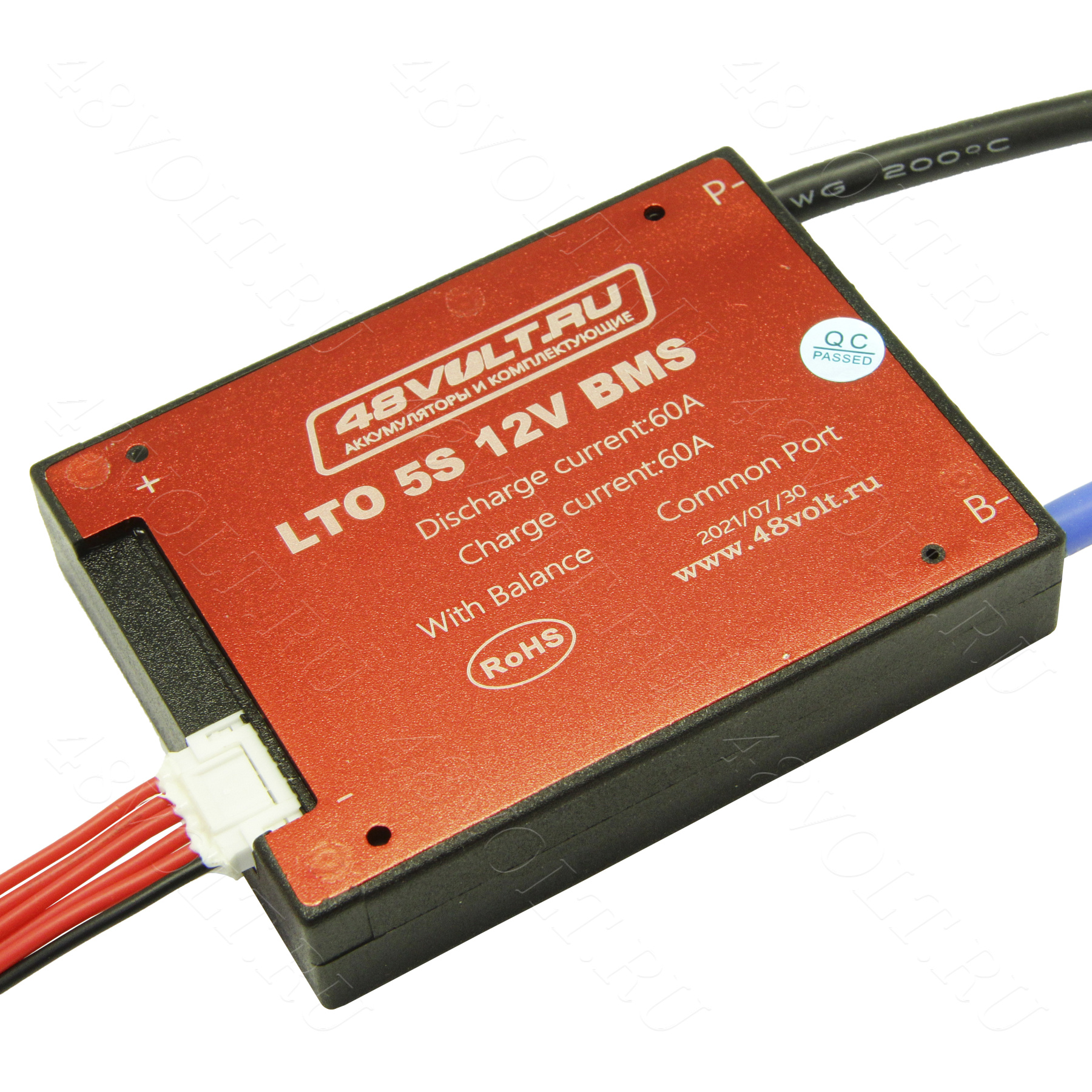 BMS LTO 5S 12V 60A симметрия